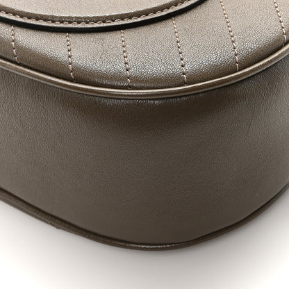 Gucci Sakai Be Green Calfskin Diagonal Stitched Mini Blondie Shoulder Bag Craclet Brown 10 of 10