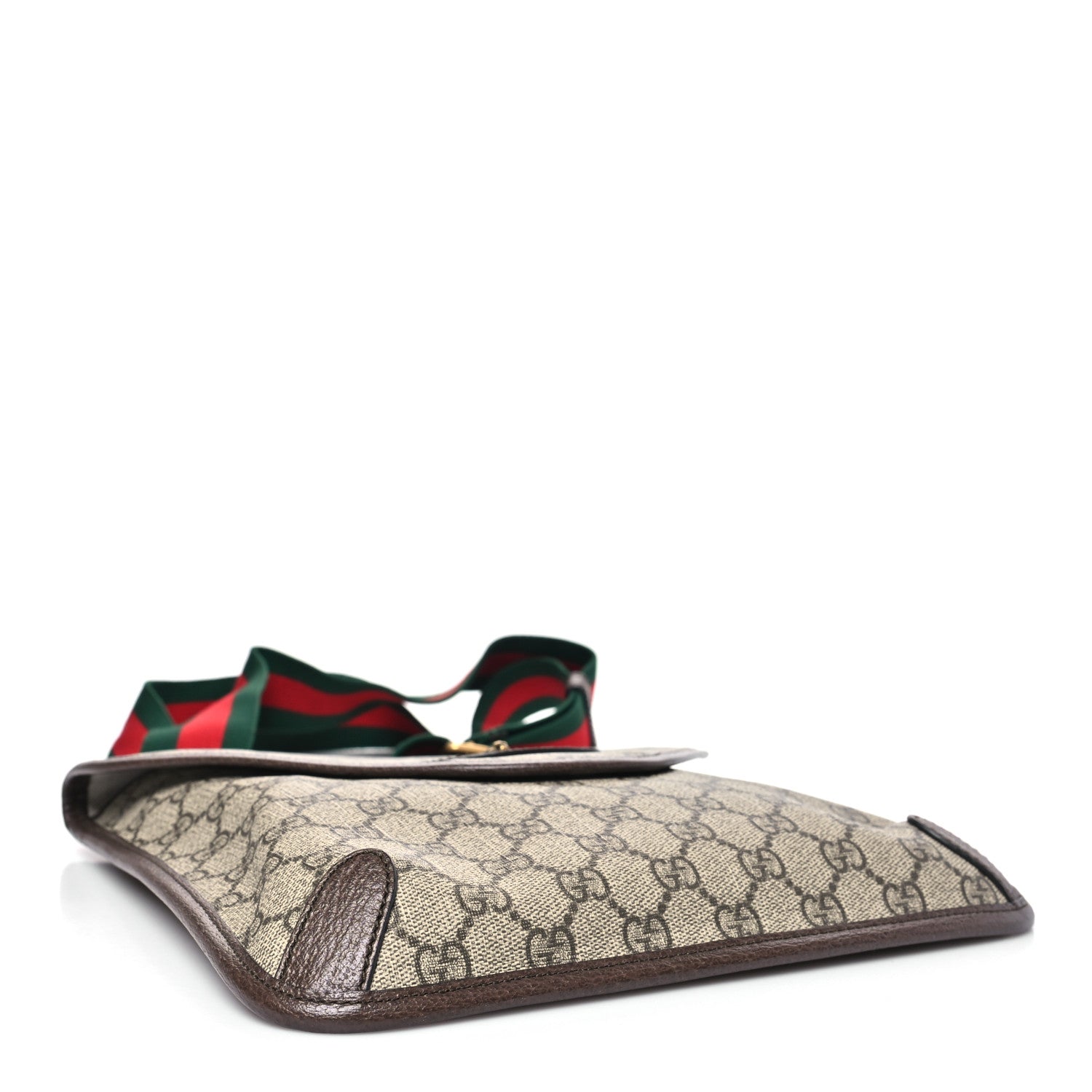 Gucci GG Supreme Monogram Web Medium Neo Vintage Flap Messenger Bag Beige New Acero 4 of 10