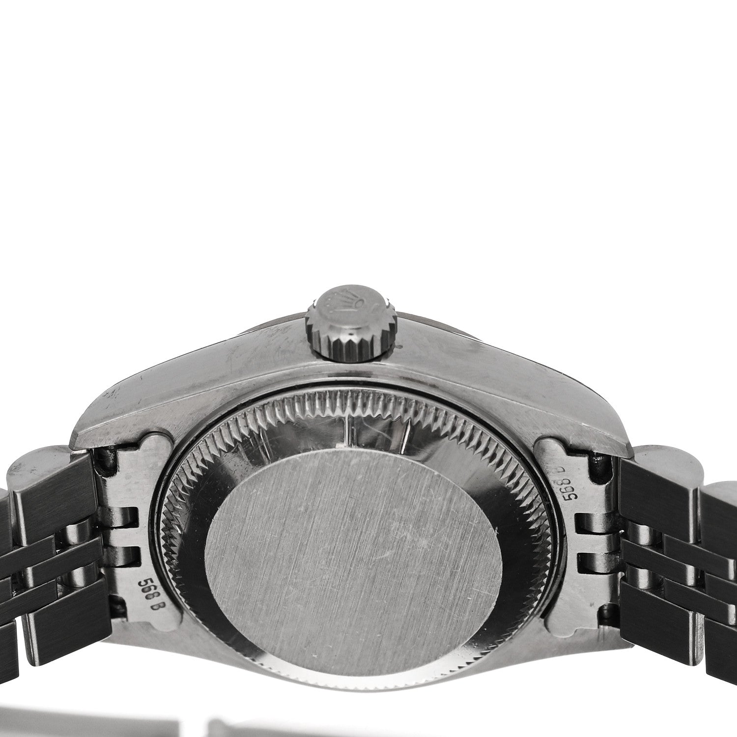 Rolex Stainless Steel 18K White Gold 26mm Oyster Perpetual Datejust Watch Silver 69174 4 of 5