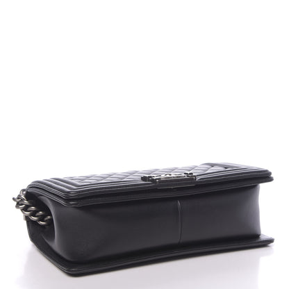 Chanel Calfskin Quilted Medium Boy Flap Black 4 of 10