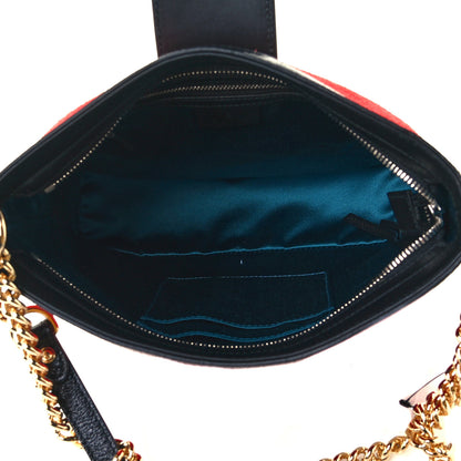 Gucci Suede Patent Medium Dionysus Bucket Bag Red 5 of 11