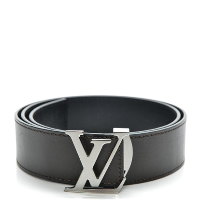 Louis Vuitton Calfskin 40mm LV Initiales Reversible Belt 90 36 Dark Brown Black 1 of 4