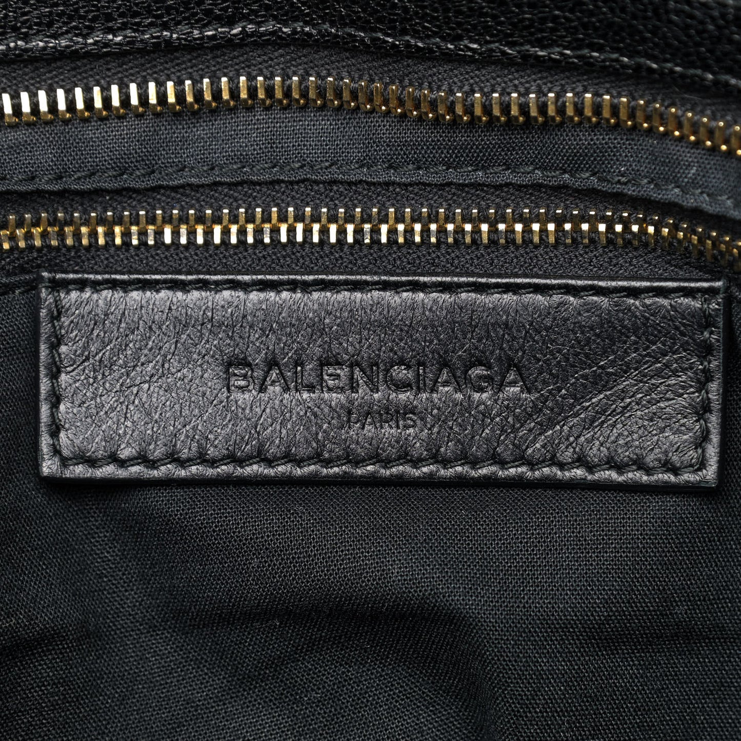 Chevre Gold Metallic Edge Hardware City Black