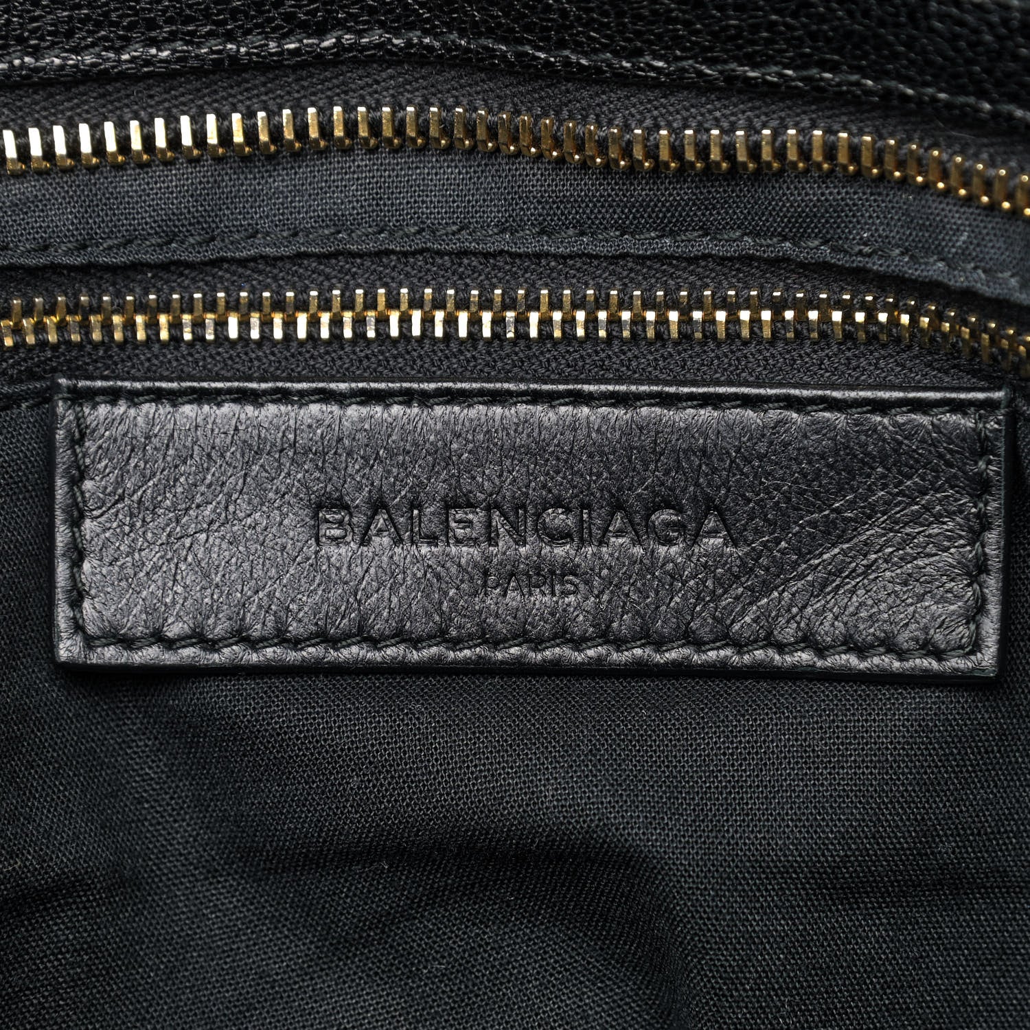 Balenciaga Chevre Gold Metallic Edge Hardware City Black 6 of 10