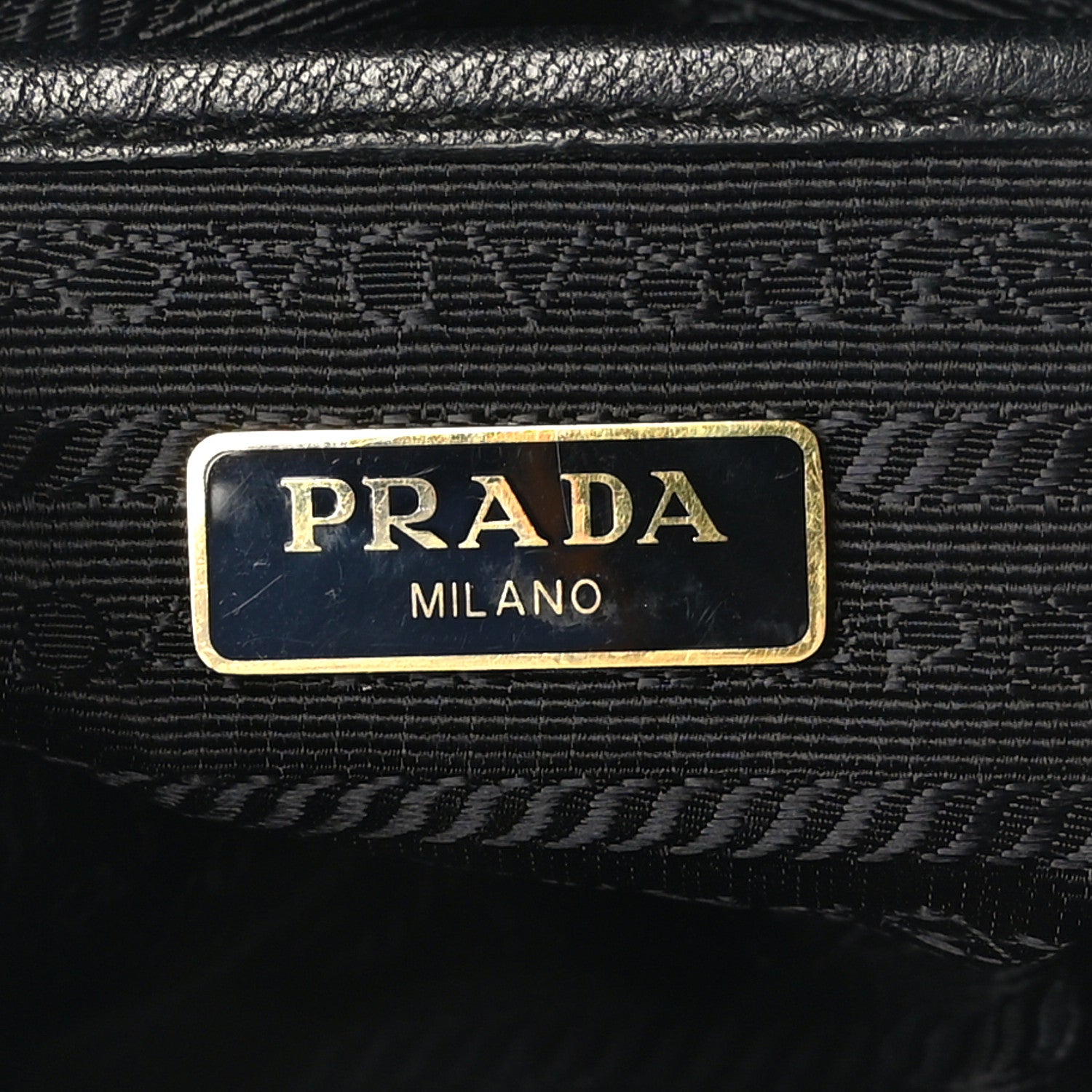 Prada Nappa Gaufre Camera Bag Black 6 of 8