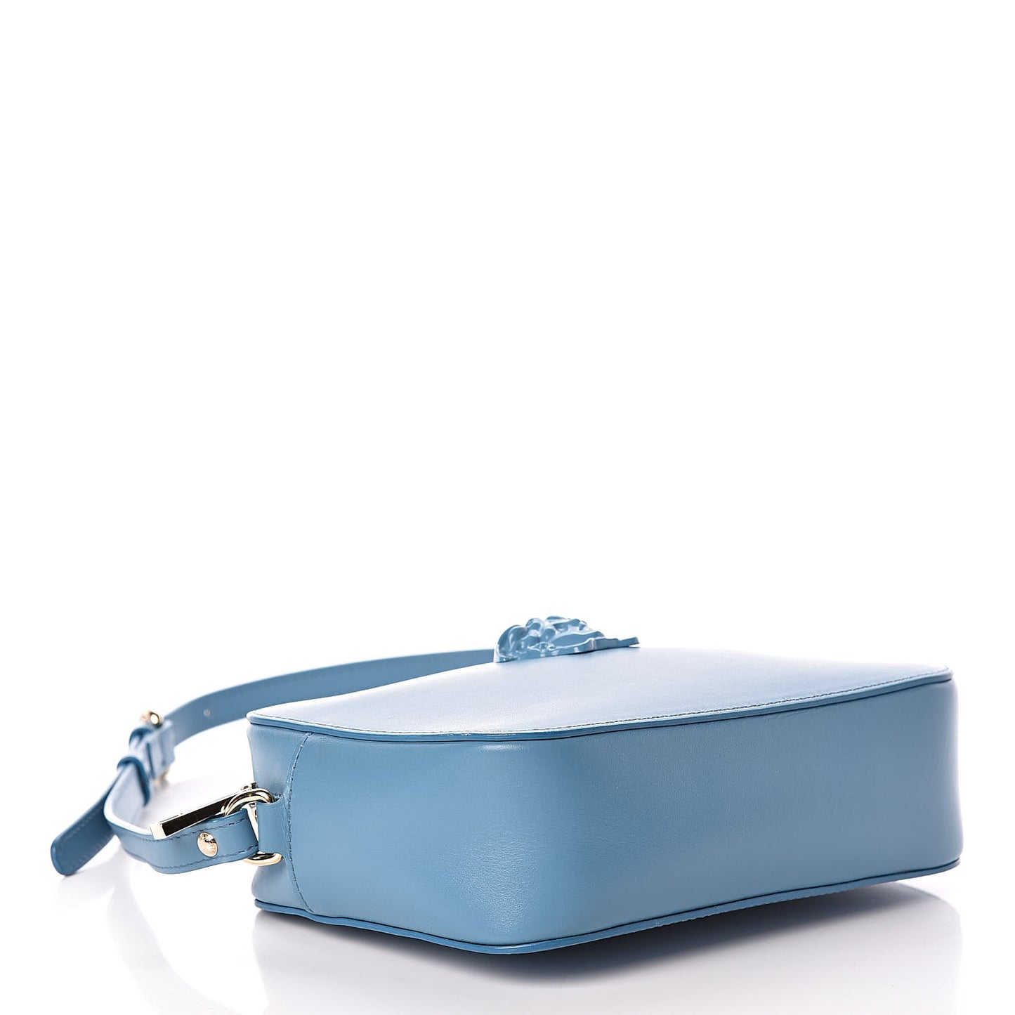 Calfskin Palazzo Medusa Camera Bag Blue