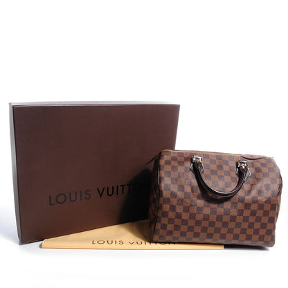 Louis Vuitton Damier Ebene Speedy 30 5 of 8