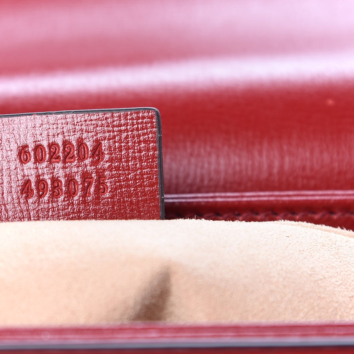 GG Supreme Monogram Azalea Calfskin Horsebit 1955 Shoulder Bag Beige Ebony New Cherry Red