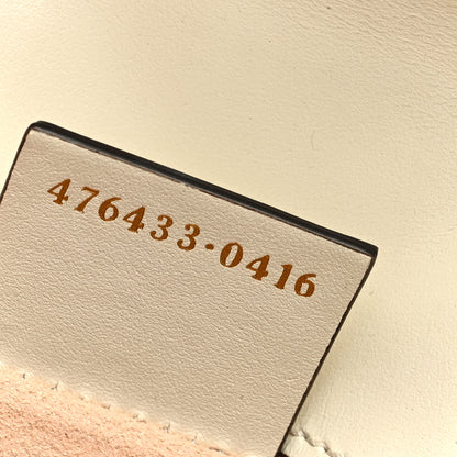 Gucci X KEN SCOTT Calfskin Matelasse Floral Print Super Mini GG Marmont Shoulder Bag Ivory Pink 7 of 10