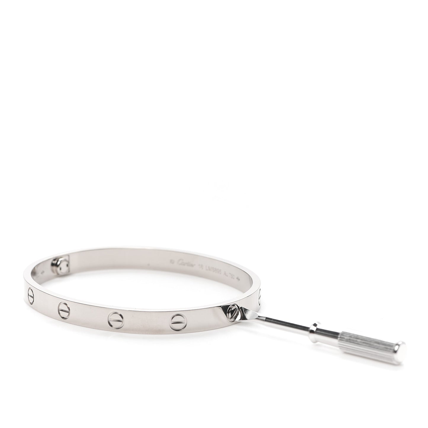 18K White Gold LOVE Bracelet 18