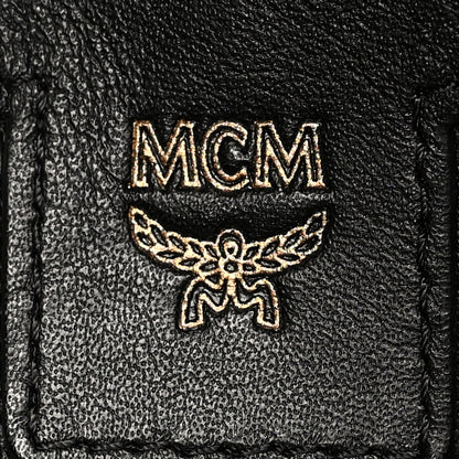 MCM Visetos Medium Stark Logo Stripe Backpack Cognac Red 5 of 8