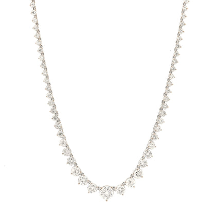 Parker & West by FASHIONPHILE 14K White Gold Diamond 10.77ctw Riviera Necklace 1 of 6