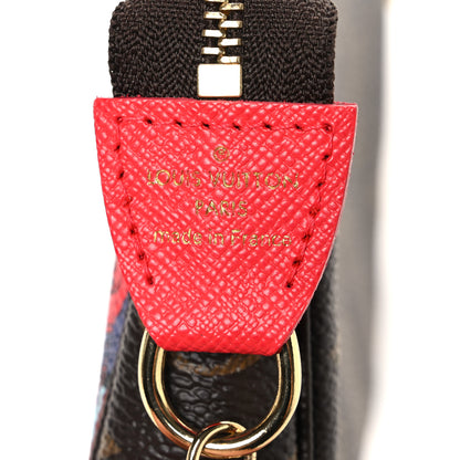 Louis Vuitton Monogram 2022 Christmas Animation Mini Pochette Accessories Red 6 of 7