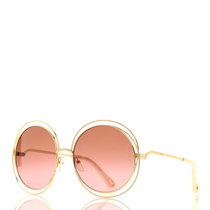 Chloe Oversized Round Carlina Oversized Round Sunglasses CE114SD Gold Pink 1 of 7