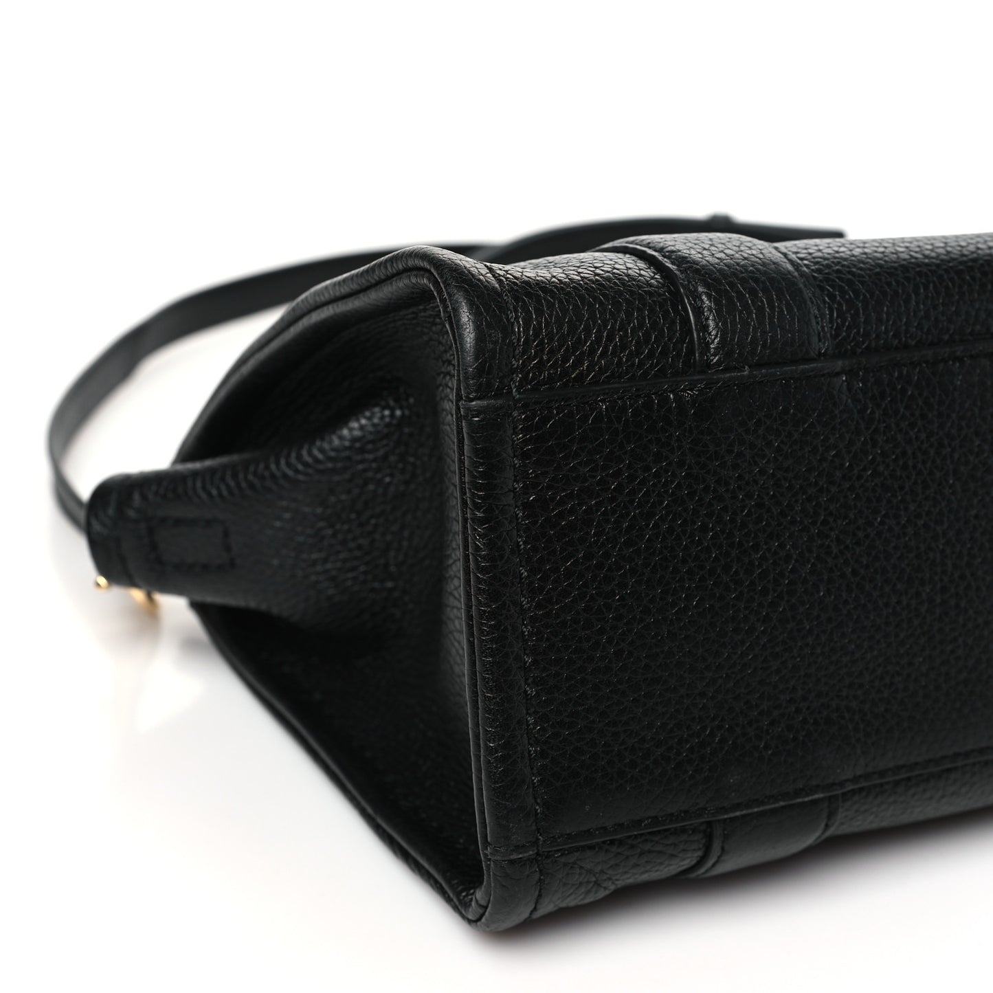 Grained Calfskin Small The Tote Bag Black