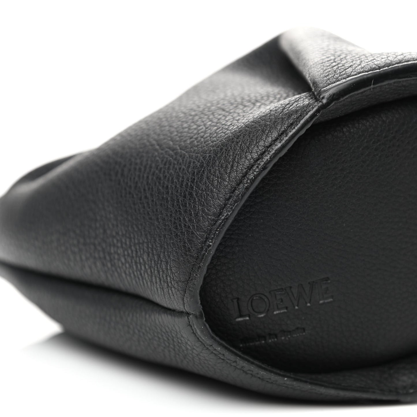 Calfskin Shearling Mini Bunny Crossbody Bag Black