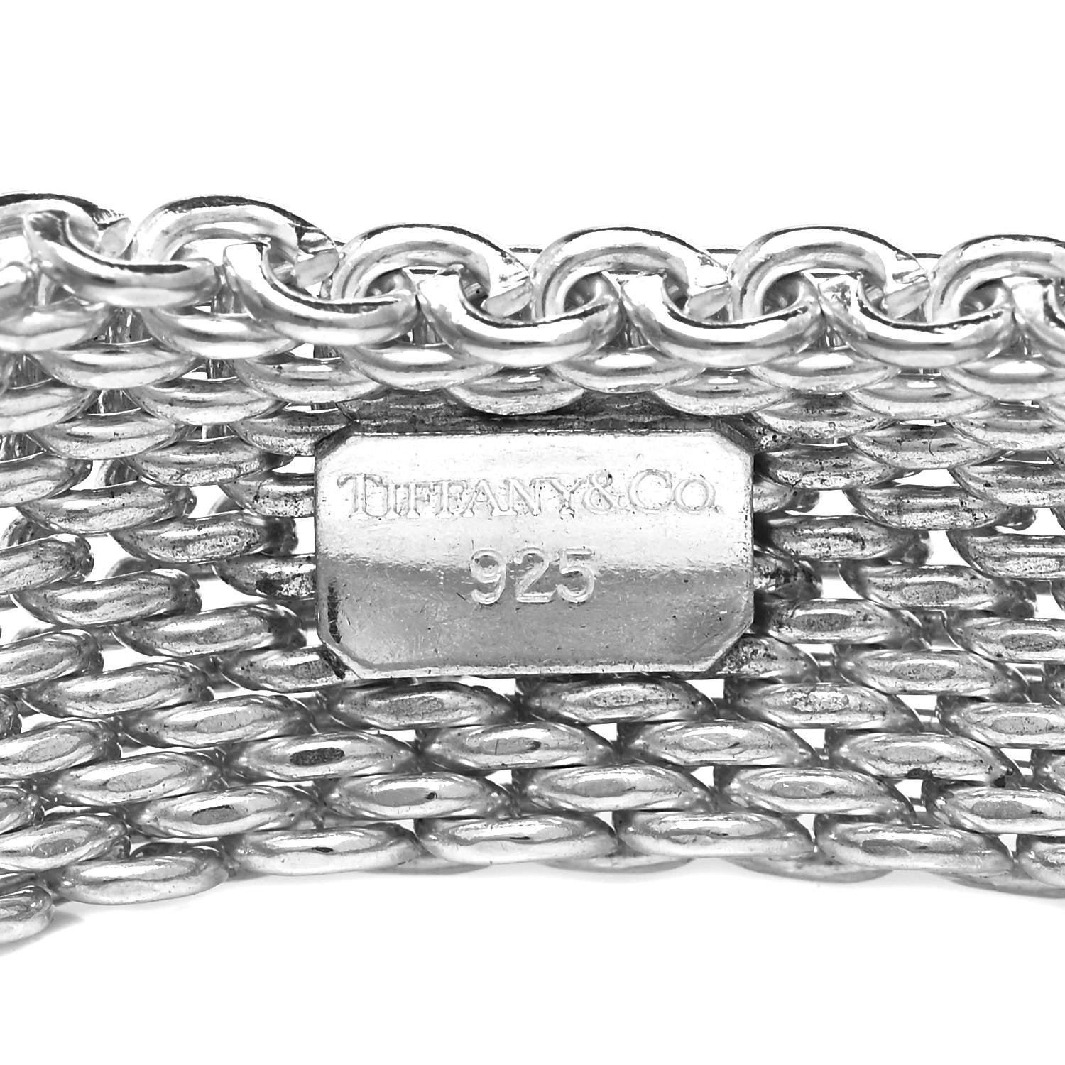 Tiffany Sterling Silver Somerset Mesh Bracelet 4 of 4