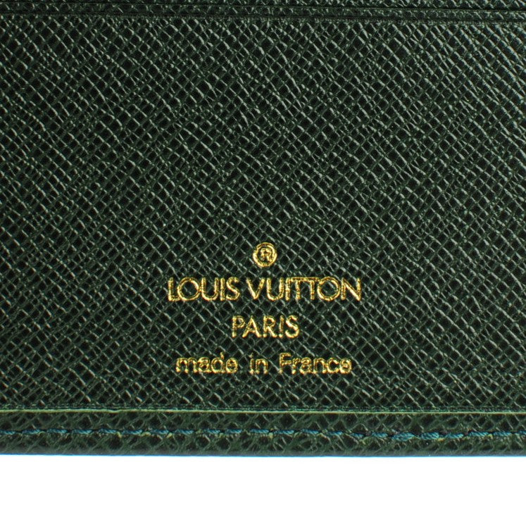 Louis Vuitton Taiga Mens Porte-Billets 3 Card Billfold Wallet Epicea 6 of 7