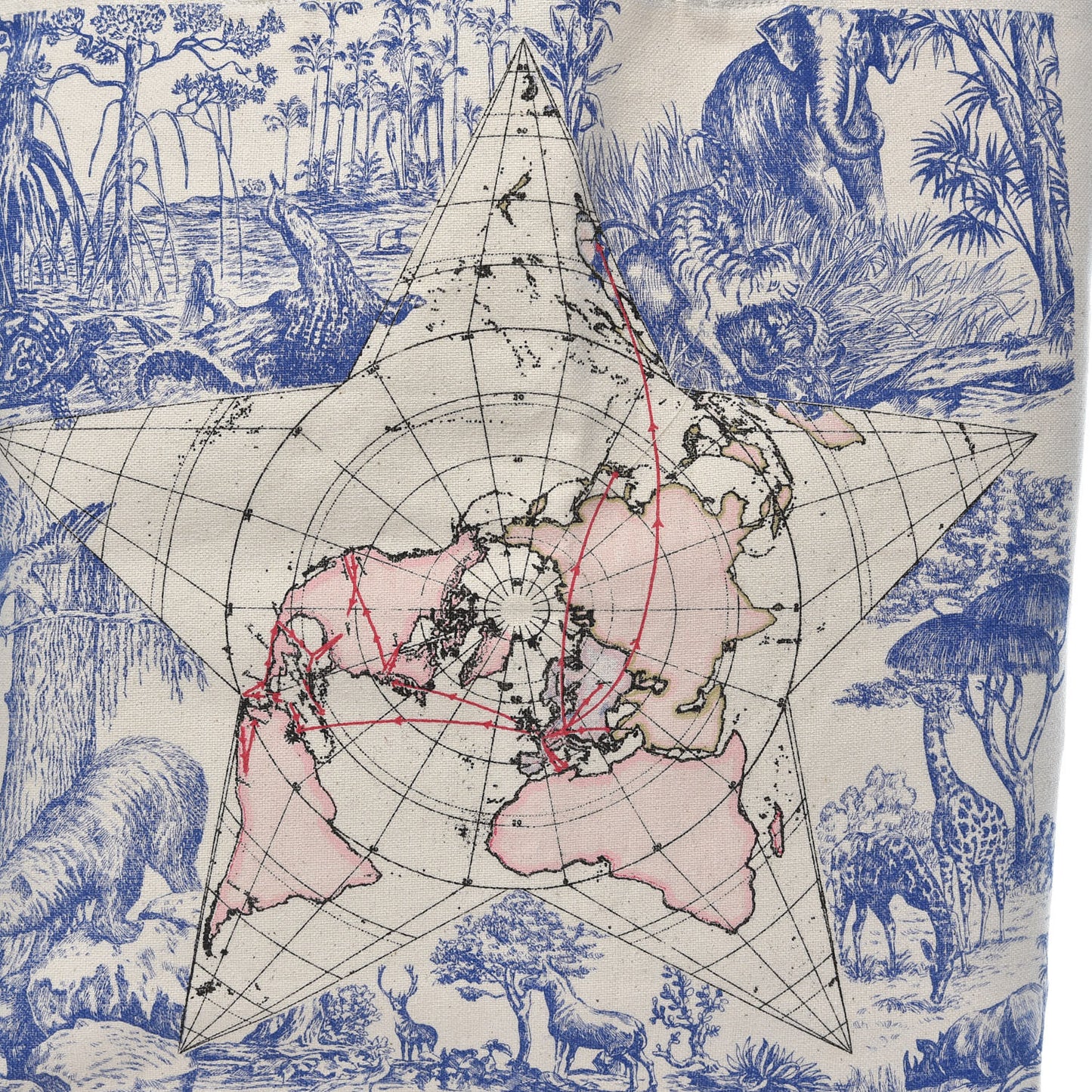 Canvas From Paris To The World Print Tote