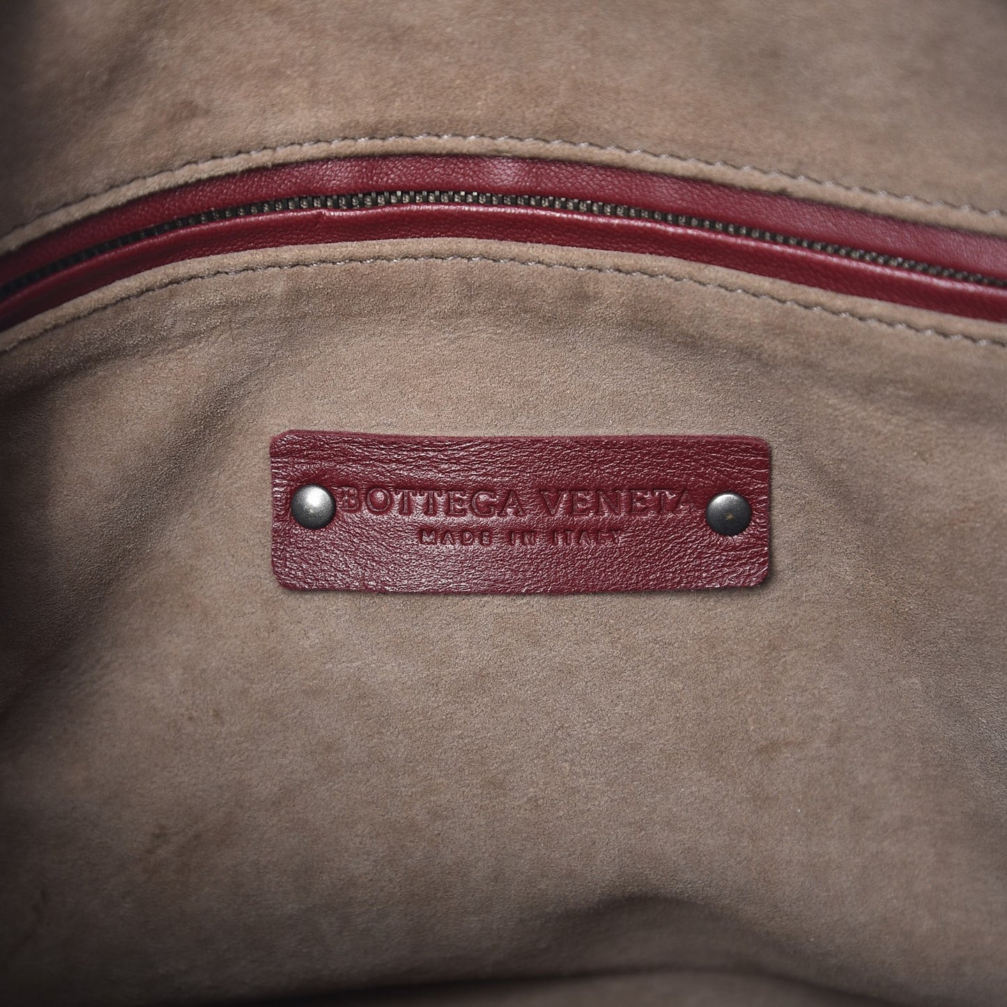 Nappa Intrecciato Crossbody Pillow Aubergine