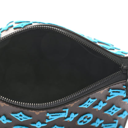 Louis Vuitton Monogram Tuffetage Triangle Messenger Turquoise 5 of 7