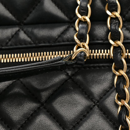 Chanel Lambskin Quilted Large Tote Black 14 of 16