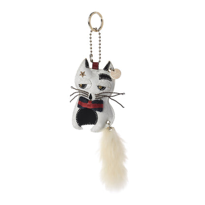 Gucci GG Supreme Monogram Animal Key Charm White 1 of 6