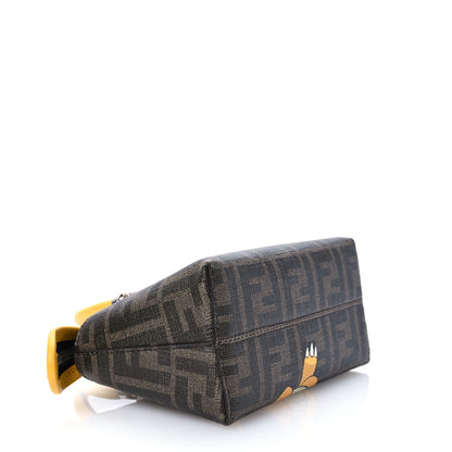 Fendi X FRGMT X POKEMON Glazed Fabric FF Pokemon Mini By The Way Top Handle Tobacco Moro Giallo Mimosa 4 of 10
