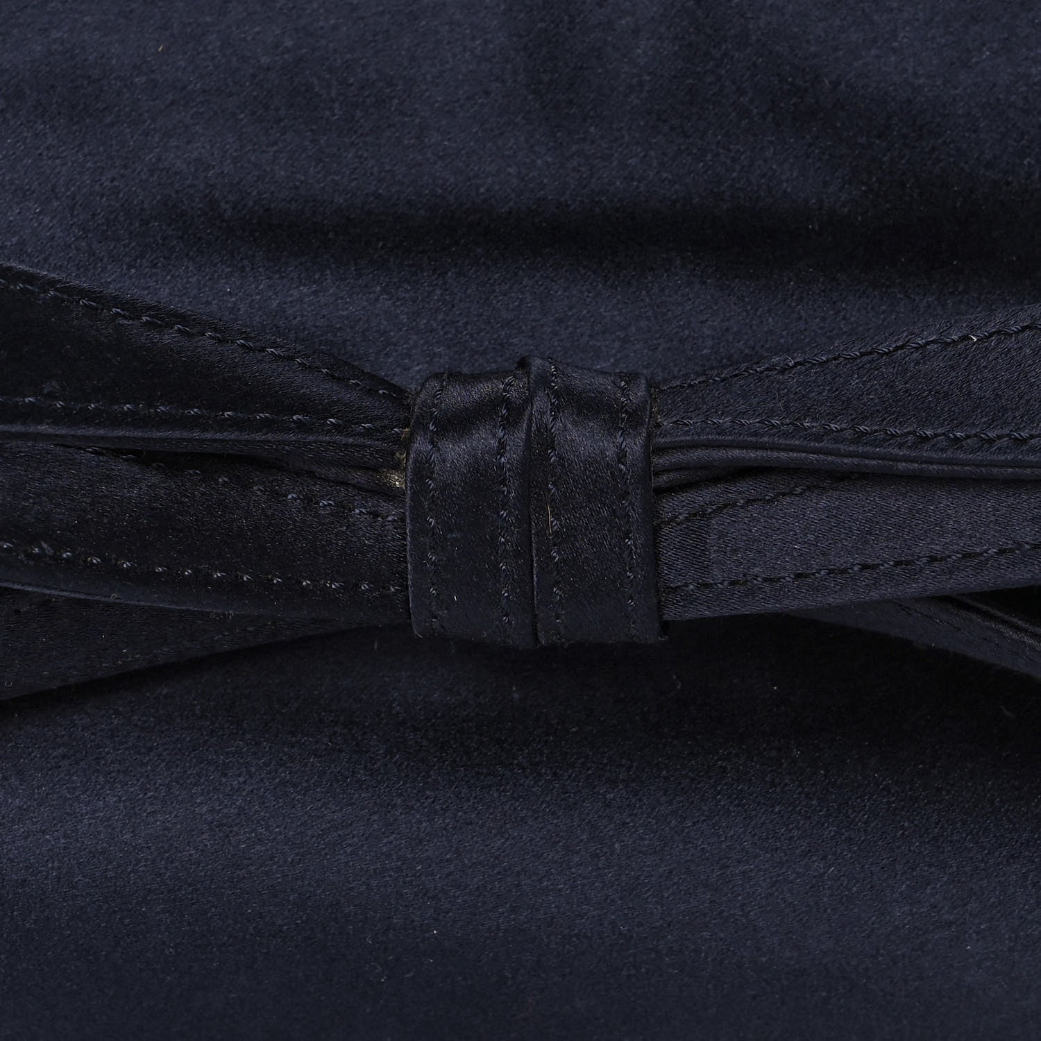 Valentino Garavani Satin Bow Clutch Blue 7 of 9