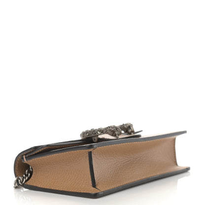 Gucci Dollar Calfskin Crystal Super Mini Dionysus Shoulder Bag Natural Tan Black Diamond 3 of 9