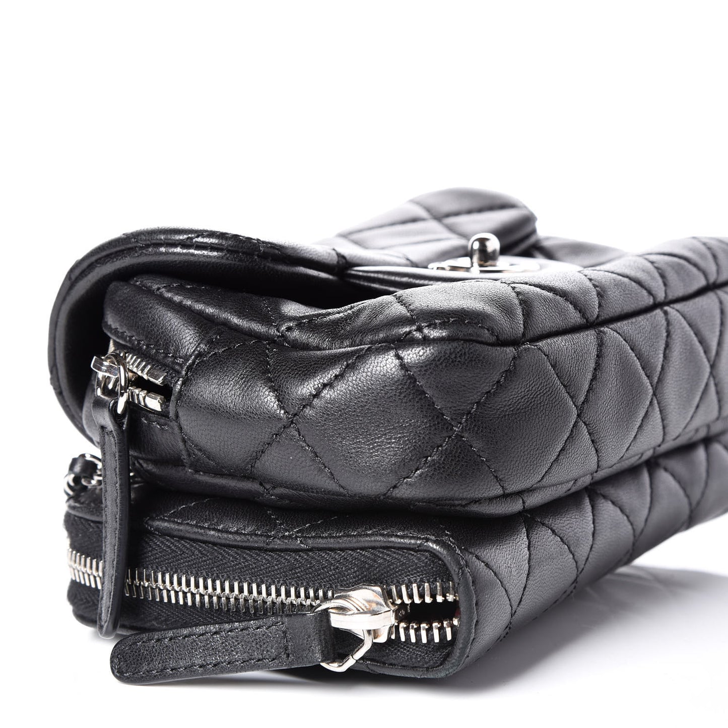 Lambskin Quilted New Mini Flap Black