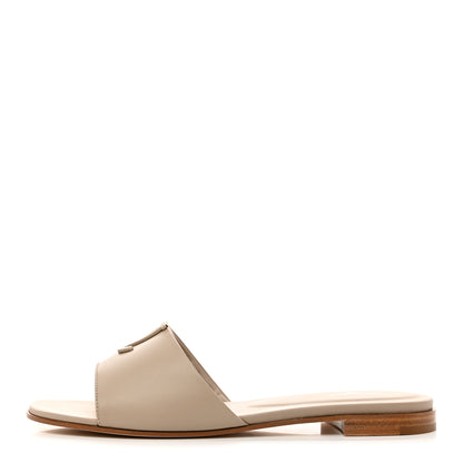 Louis Vuitton Calfskin LV Capri Flat Sandals 40 Pebble 1 of 9