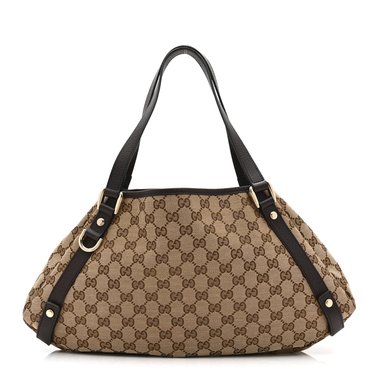 Monogram Medium Abbey Shoulder Bag Dark Brown
