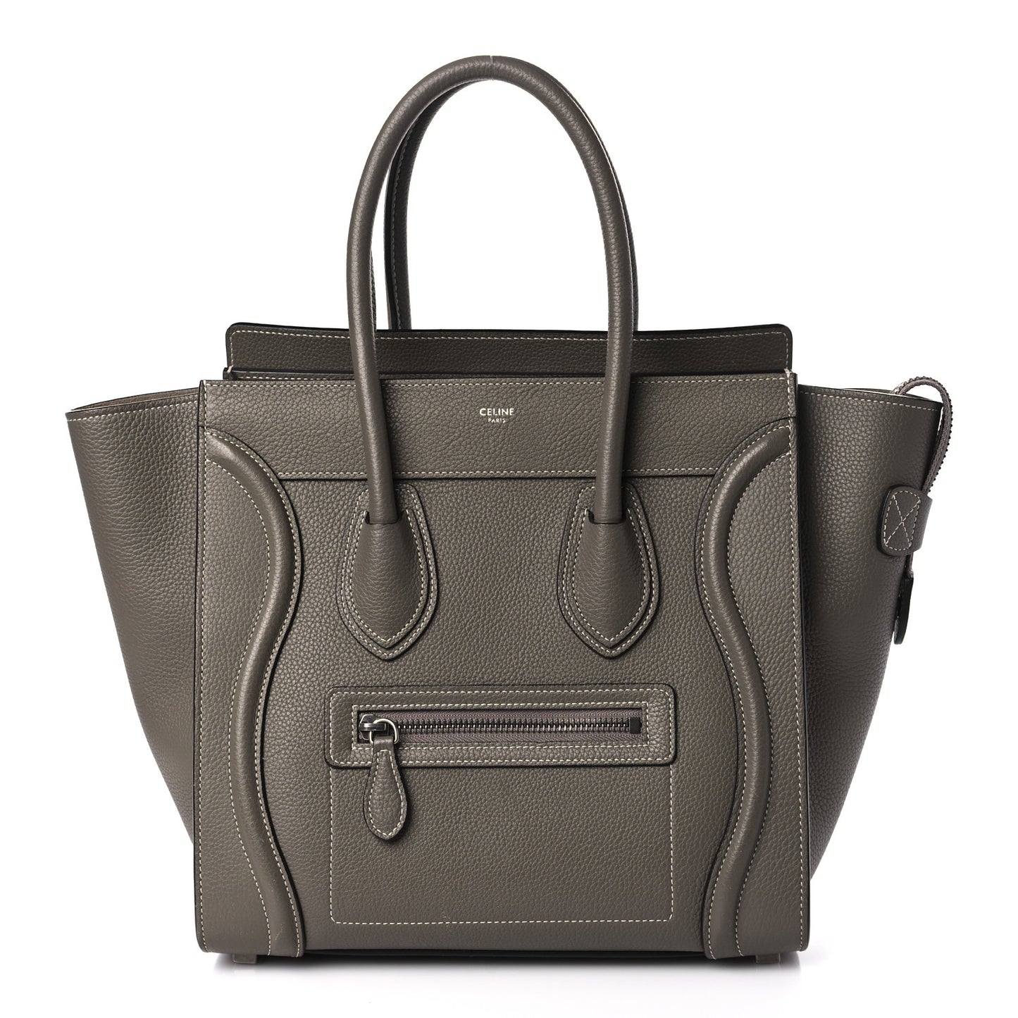 Drummed Calfskin Micro Luggage Souris