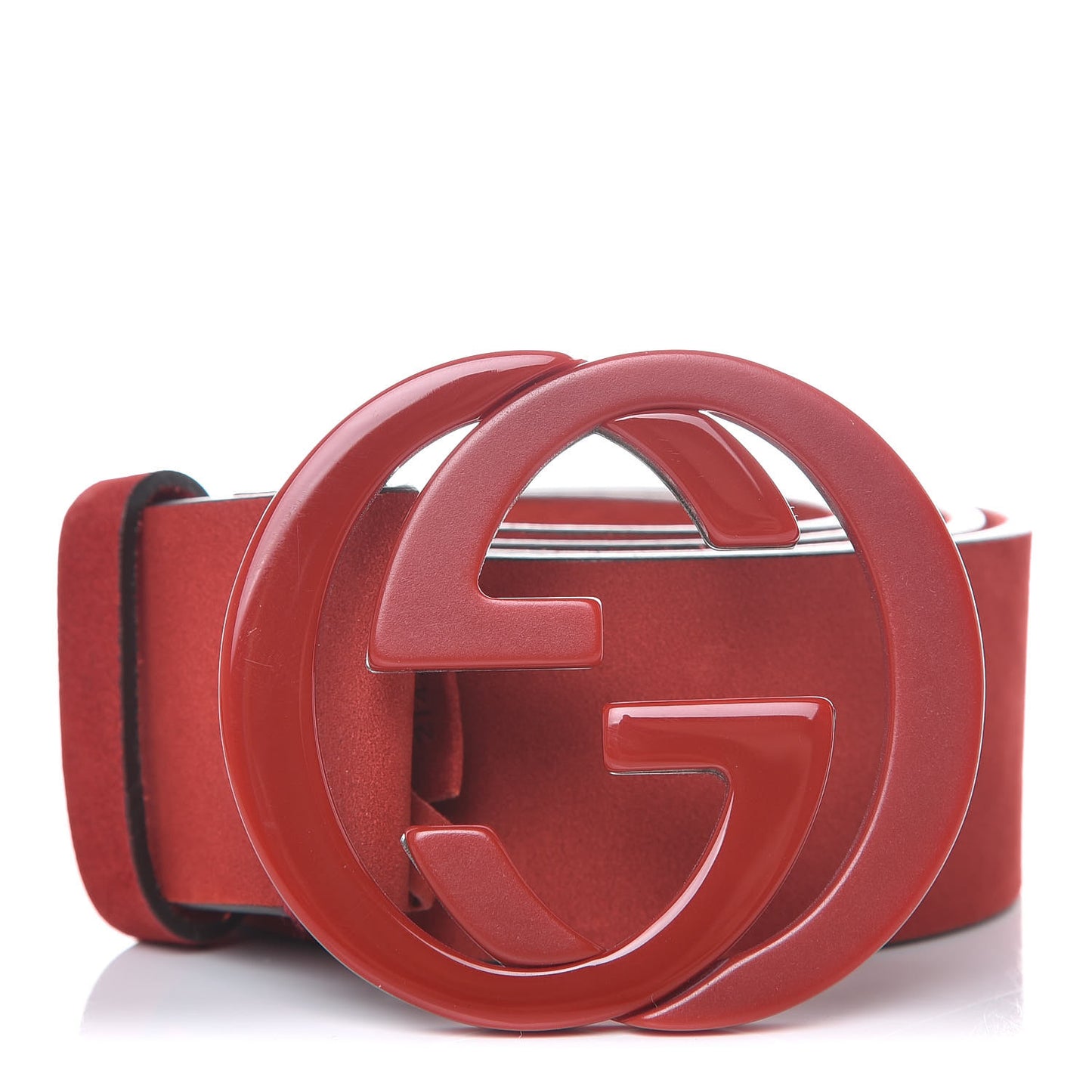 Nubuck Interlocking G Belt 90 36 Red