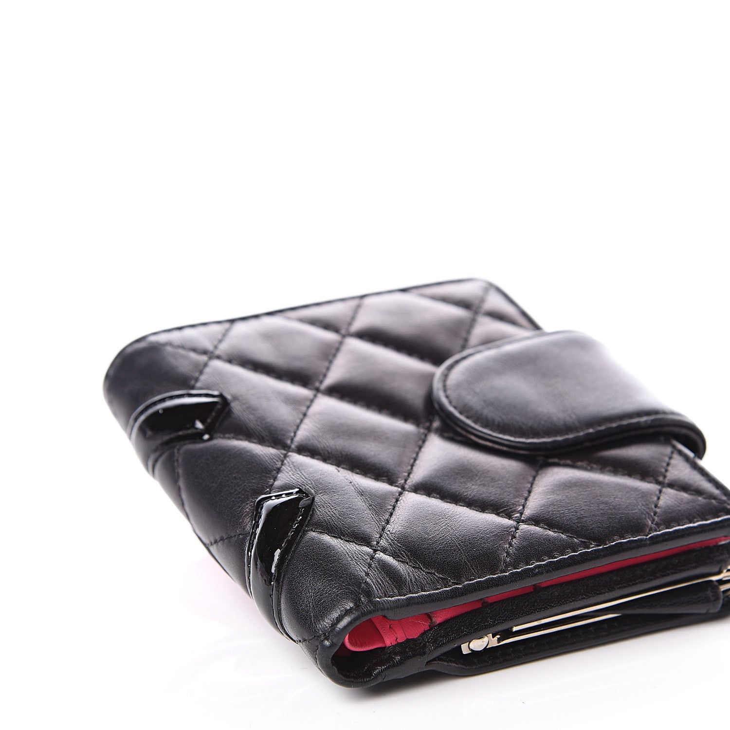 Chanel Calfskin Quilted Cambon Bi-Fold Wallet Black 9 of 11