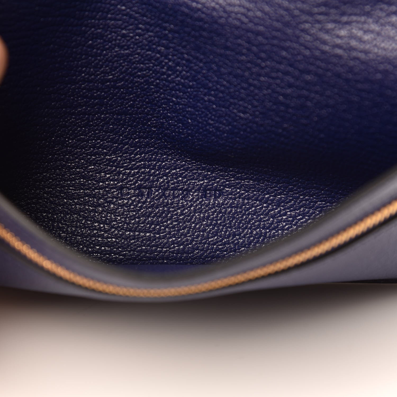 Hermes Chevre Mysore Bearn Gusset Wallet Bleu Encre 7 of 10
