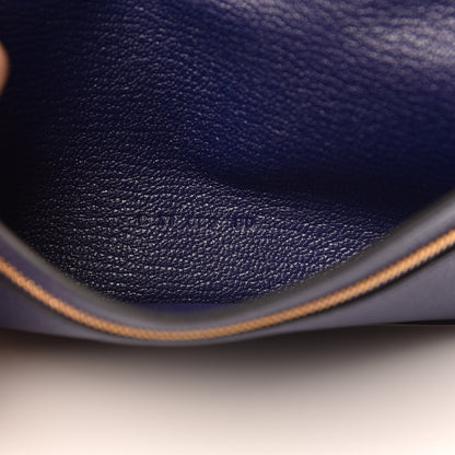 Hermes Chevre Mysore Bearn Gusset Wallet Bleu Encre 7 of 10