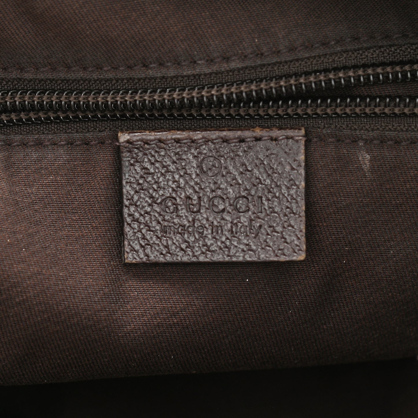 Monogram Web Medium Half Moon Hobo Dark Brown