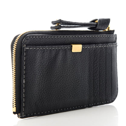 Chloe Grained Calfskin Medium Marcie Zip Card Holder Black 3 of 8