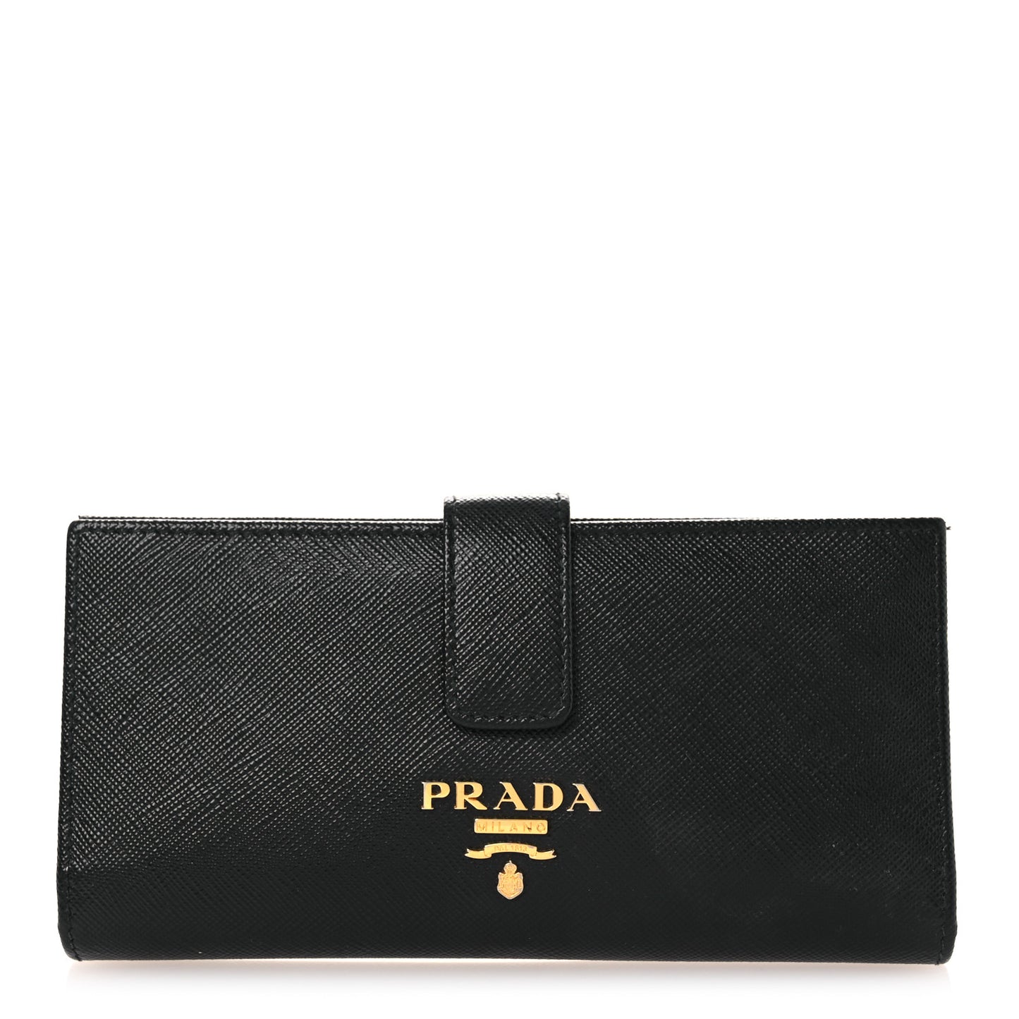 Saffiano Metal Large Wallet Black