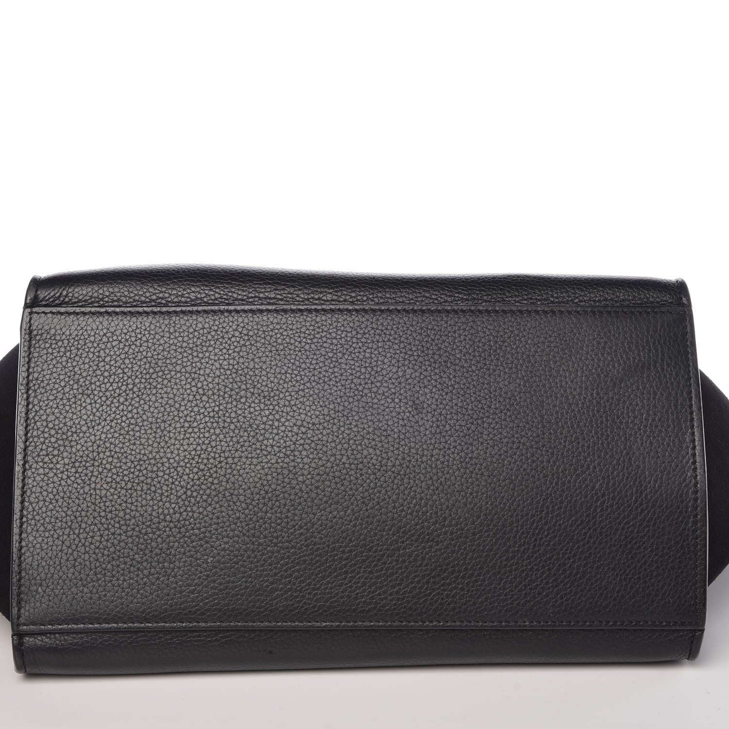 Celine Drummed Calfskin Suede Small Trapeze Black 10 of 31