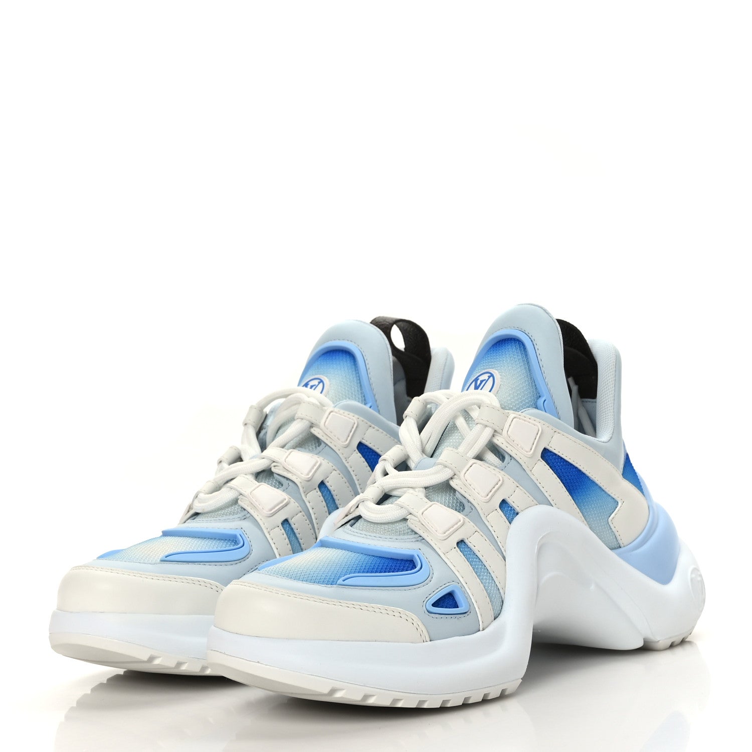 Louis Vuitton Calfskin LV Archlight Gradient Sneakers 38 Light Blue 3 of 7