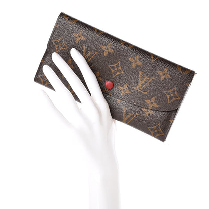 Louis Vuitton Monogram Emilie Wallet Red 2 of 13