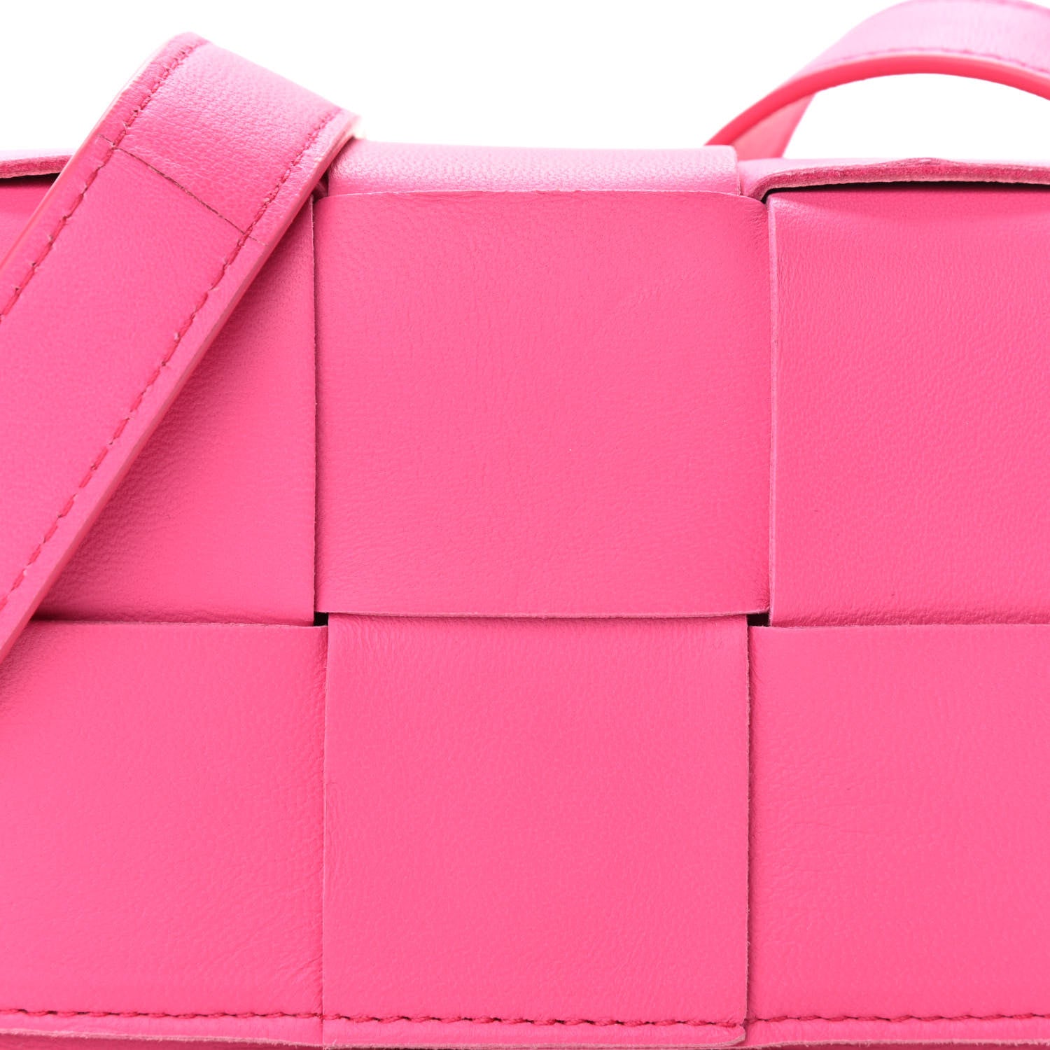 Bottega Veneta Lambskin Maxi Intrecciato Extra Mini Cassette Crossbody Bag Bon Bon 17 of 17