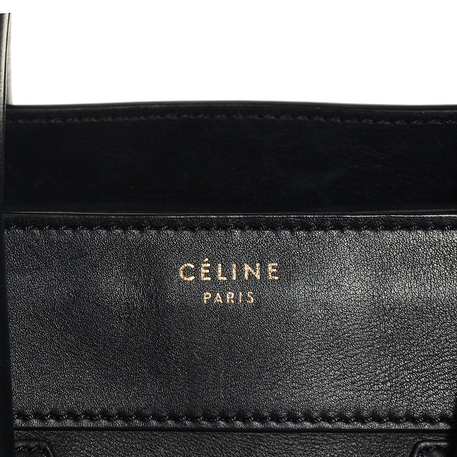 Celine Smooth Calfskin Mini Luggage Black 5 of 9