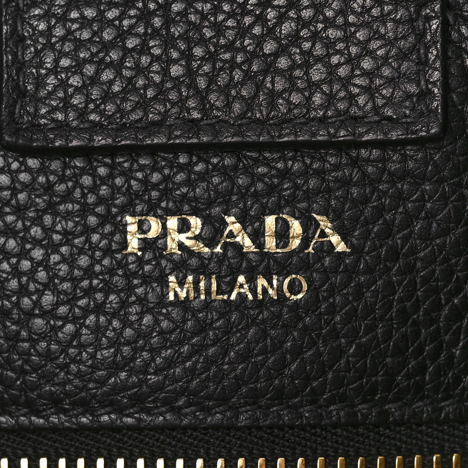 Prada Vitello Daino Shopping Tote Black 5 of 7