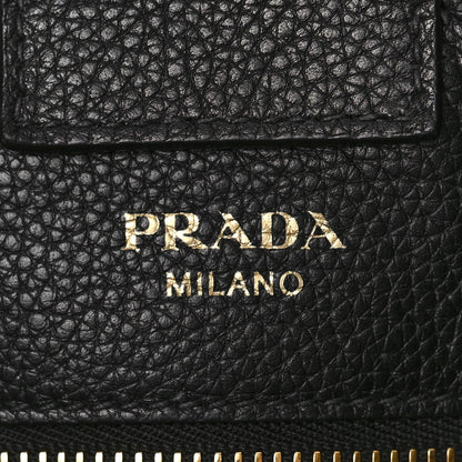 Prada Vitello Daino Shopping Tote Black 5 of 7