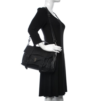 Proenza Schouler Lambskin Medium PS1 Satchel Black 2 of 7