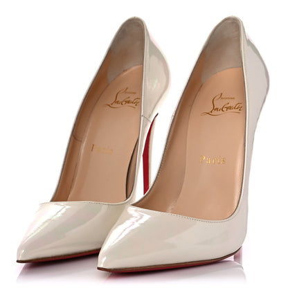 Christian Louboutin Patent So Kate 120 Pumps 37 White 3 of 9